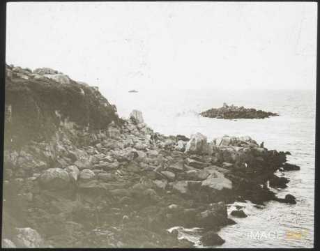Pêcheurs sur des rochers (Quimper)